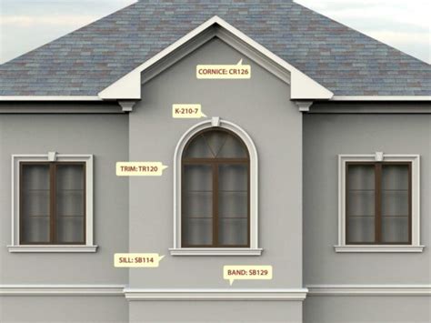 stucco window banding